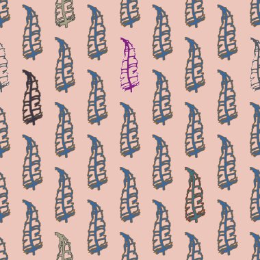 Memphis tarzı zemin ağaç yaprakları 