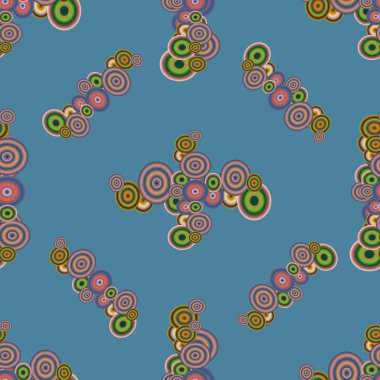 soyut geometrik renkli Dikişsiz desen arka plan için vektör çizim