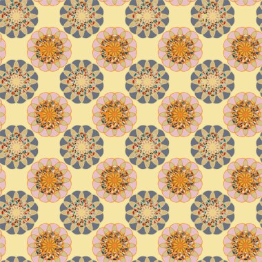  soyut çiçek geometrik Dikişsiz desen arka planı için