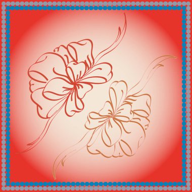 Yay ve şerit vektör karikatür çizimi