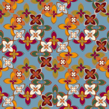  soyut çiçek geometrik Dikişsiz desen arka planı için