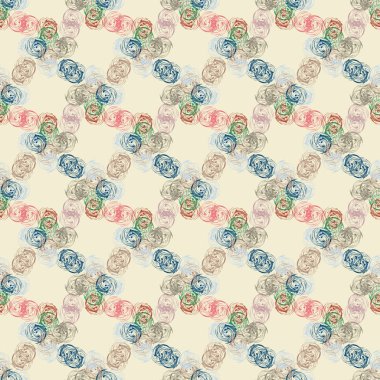 Soyut geometrik renkli seamless modeli, arka plan