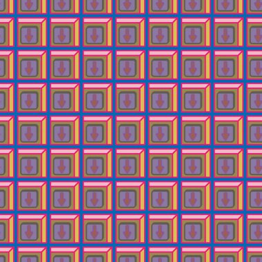 Kot düğmeleri Dikişsiz desen vektör çizim ile 