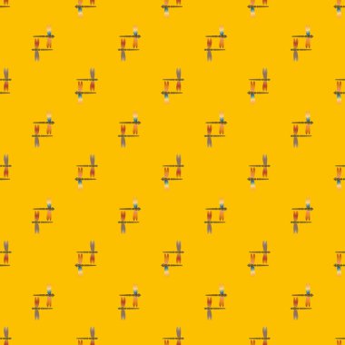 Yusufçuk seamless modeli. Vektör çizimler.