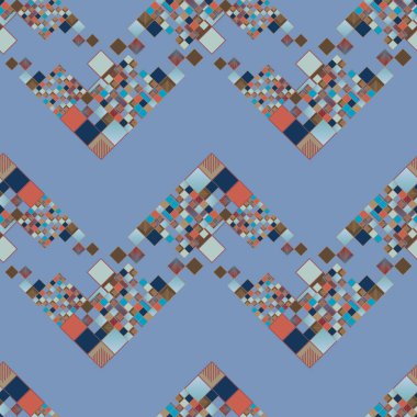 renkli grafik küpleri ve kareler duvar kağıdı, sorunsuz tasarlamak vektör çizim 