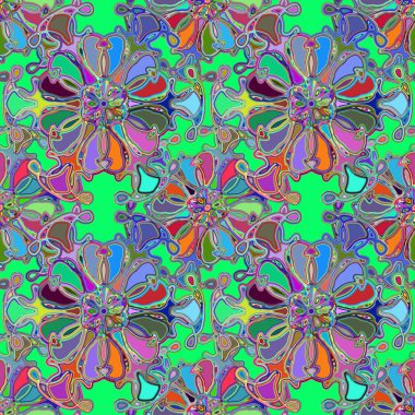 Soyut kaleydoskop renkli Dikişsiz desen arka planı için. 