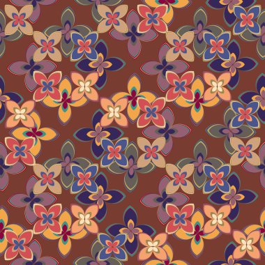  soyut çiçek geometrik Dikişsiz desen arka planı için