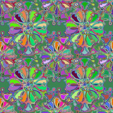 Soyut kaleydoskop renkli Dikişsiz desen arka planı için. 