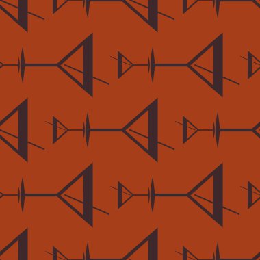 Tropik kokteyller desen, renkli kesintisiz vektör çizim