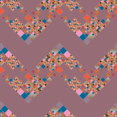 renkli grafik küpleri ve kareler duvar kağıdı, sorunsuz tasarlamak vektör çizim 