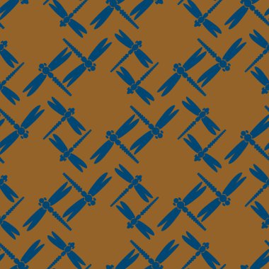 Yusufçuk seamless modeli. Vektör çizimler.