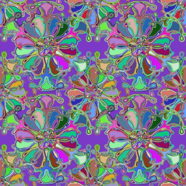 Soyut kaleydoskop renkli Dikişsiz desen arka planı için. 