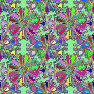 Soyut kaleydoskop renkli Dikişsiz desen arka planı için. 