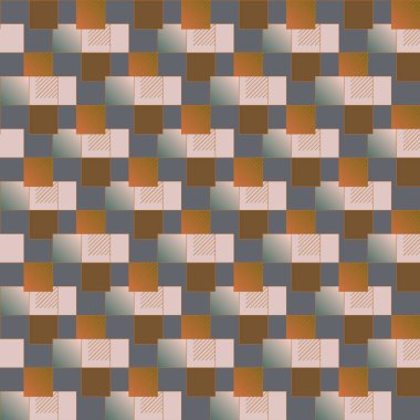 küpleri ve kareler arka plan vektör çizim