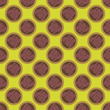 Dikişsiz desen, vektör çizim sattı