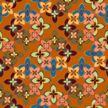  soyut çiçek geometrik Dikişsiz desen arka planı için