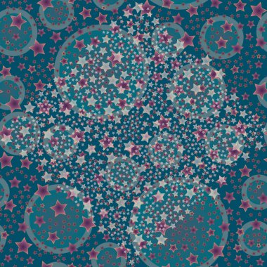 soyut geometrik renkli seamless modeli yıldız ile. Vektör çizim 