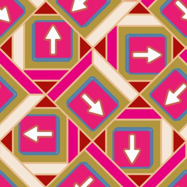 Kot düğmeleri Dikişsiz desen vektör çizim ile 