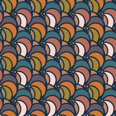 soyut geometrik renk desenli vektör çizimi