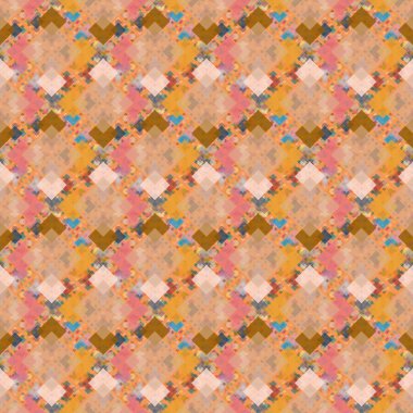 Soyut Dikişsiz renkli desen, vektör çizim