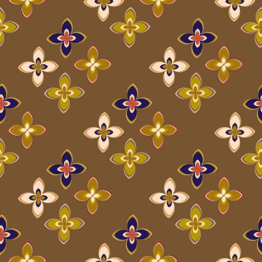  soyut çiçek geometrik Dikişsiz desen arka planı için