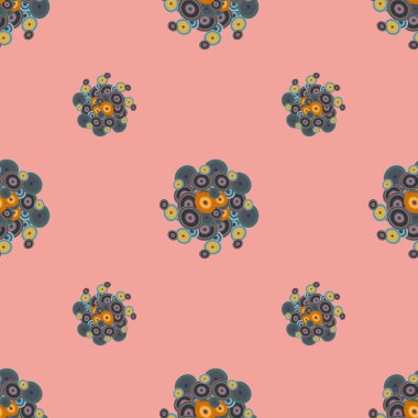 soyut geometrik renkli Dikişsiz desen arka plan için vektör çizim