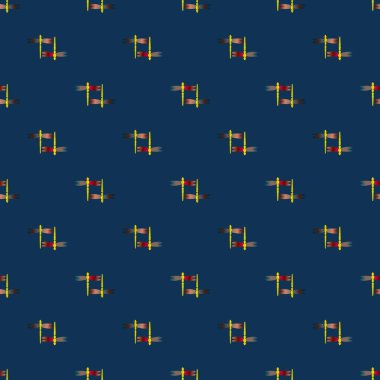 Yusufçuk seamless modeli. Vektör çizimler.