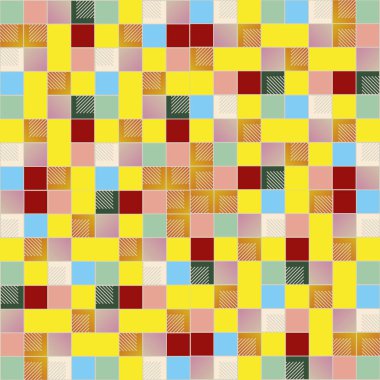 renkli grafik küpleri ve kareler duvar kağıdı, sorunsuz tasarlamak vektör çizim 