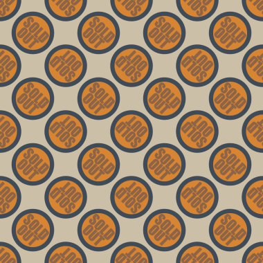 Dikişsiz desen, vektör çizim sattı