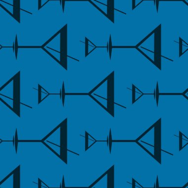 Tropik kokteyller desen, renkli kesintisiz vektör çizim