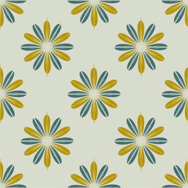 Renkli kesintisiz kaydırma-tasarım arka plan ile çiçek desenli.