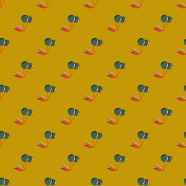 Şirin kiraz seamless modeli. Vektör çizim.