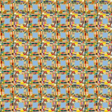 Soyut kaleydoskop desen renkli mozaik küre ile