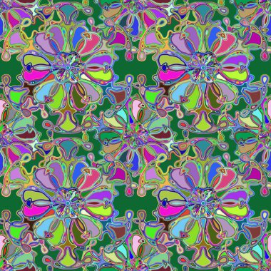 Soyut kaleydoskop renkli Dikişsiz desen arka planı için. 