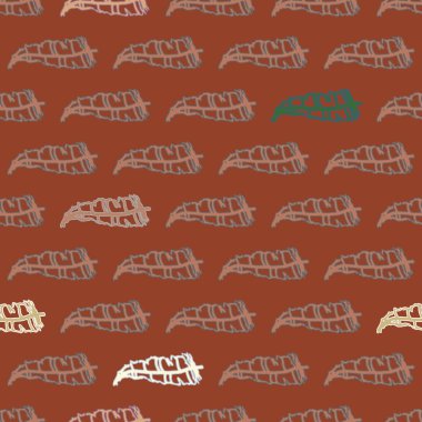 Memphis tarzı zemin ağaç yaprakları 