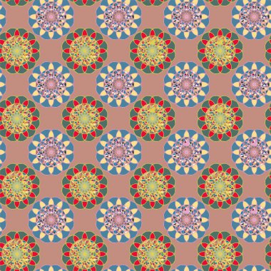  soyut çiçek geometrik Dikişsiz desen arka planı için