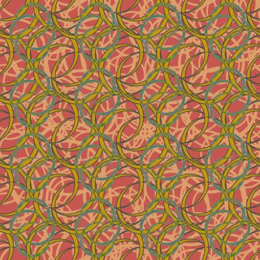 Daireler için arka plan ile Seamless modeli. vektör çizim