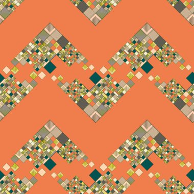 küpleri ve kareler duvar kağıdı, sorunsuz tasarlamak vektör çizim 