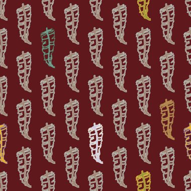 Memphis tarzı zemin ağaç yaprakları 