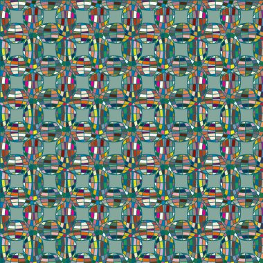 Soyut kaleydoskop desen renkli mozaik küre ile