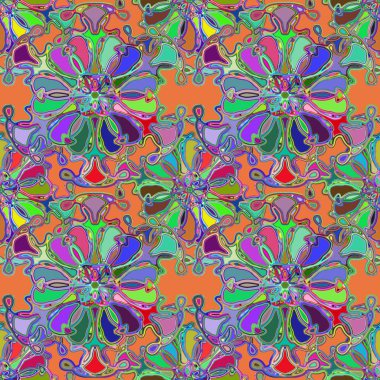 Soyut kaleydoskop renkli Dikişsiz desen arka planı için. 