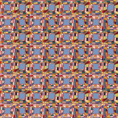 Soyut kaleydoskop desen renkli mozaik küre ile