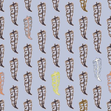 Memphis tarzı zemin ağaç yaprakları 