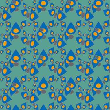 Soyut geo damla şeklindeki PIN arka plan deseni. 