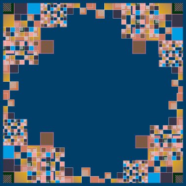 geometrik küpleri ve kareler arka plan sorunsuz tasarlamak vektör çizim