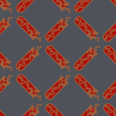 Kimya test tüpleri parlak arka plan üzerinde. Seamless modeli.