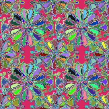 Soyut kaleydoskop renkli Dikişsiz desen arka planı için. 