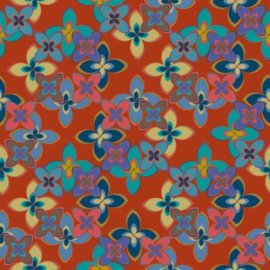  soyut çiçek geometrik Dikişsiz desen arka planı için