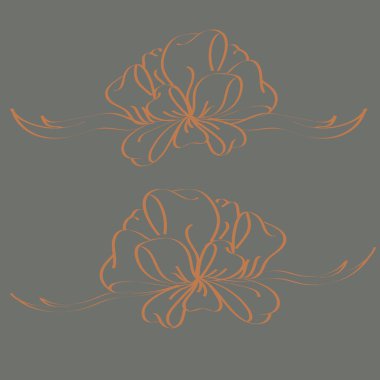 Yay ve şerit vektör karikatür çizimi