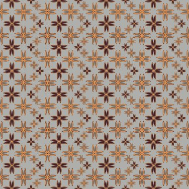 Çiçekler, vektör çizim ile çok renkli geometrik seamless modeli 